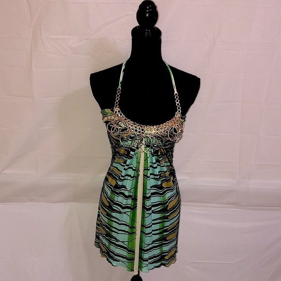 SKY Halter Top Dress 100% Silk Size XS NWOT - Picture 4 of 8